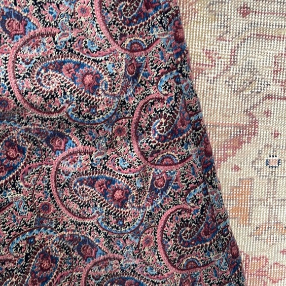Vintage velvet pattern a-line skirt size 4 - Picture 4 of 5